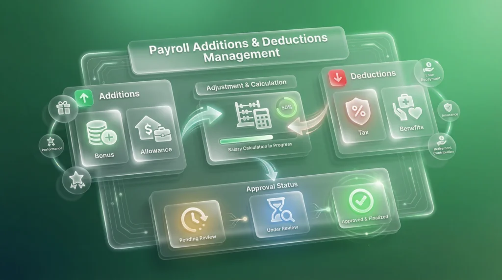 employee salary additions and deduction management