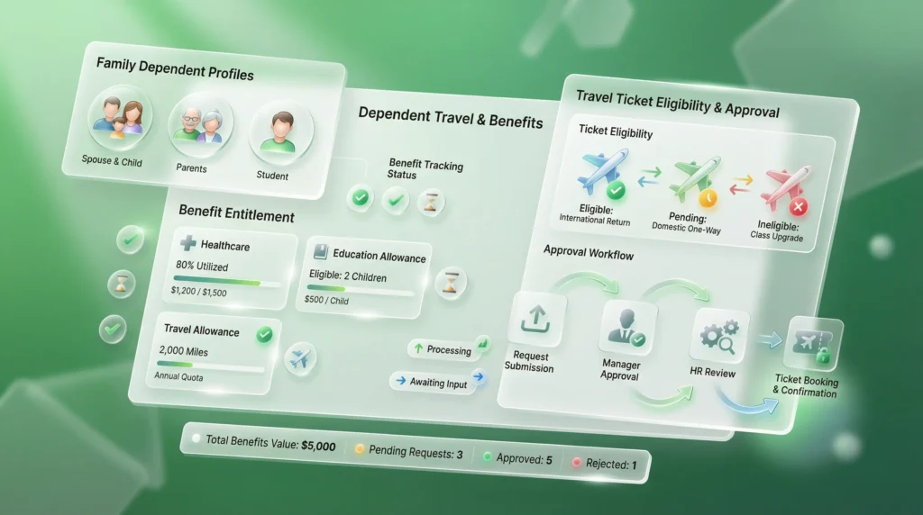 dependent tickets budgeting and process