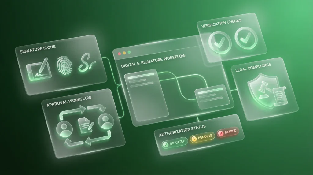 e-signature for approvals