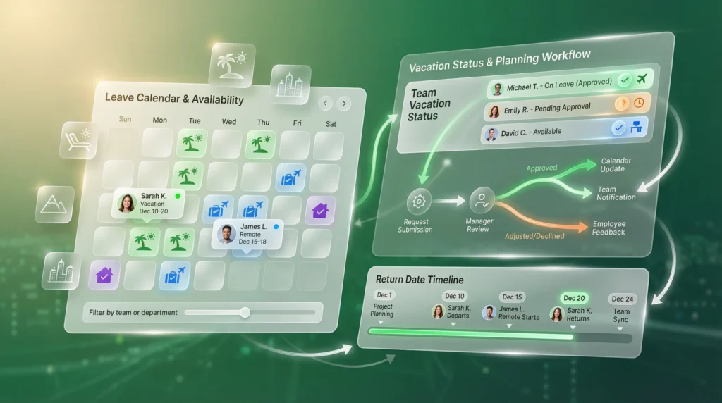 on vacation employees