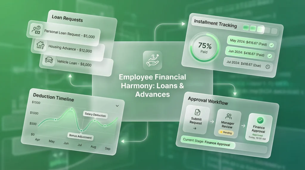 manage employee loans and advances