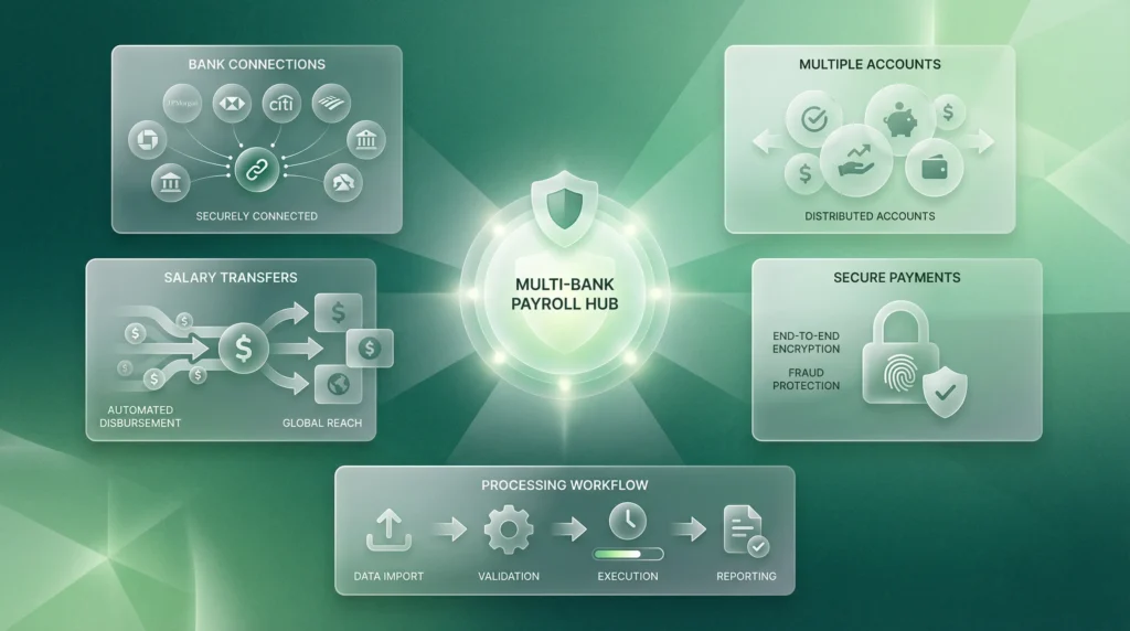 multiple bank payroll processing