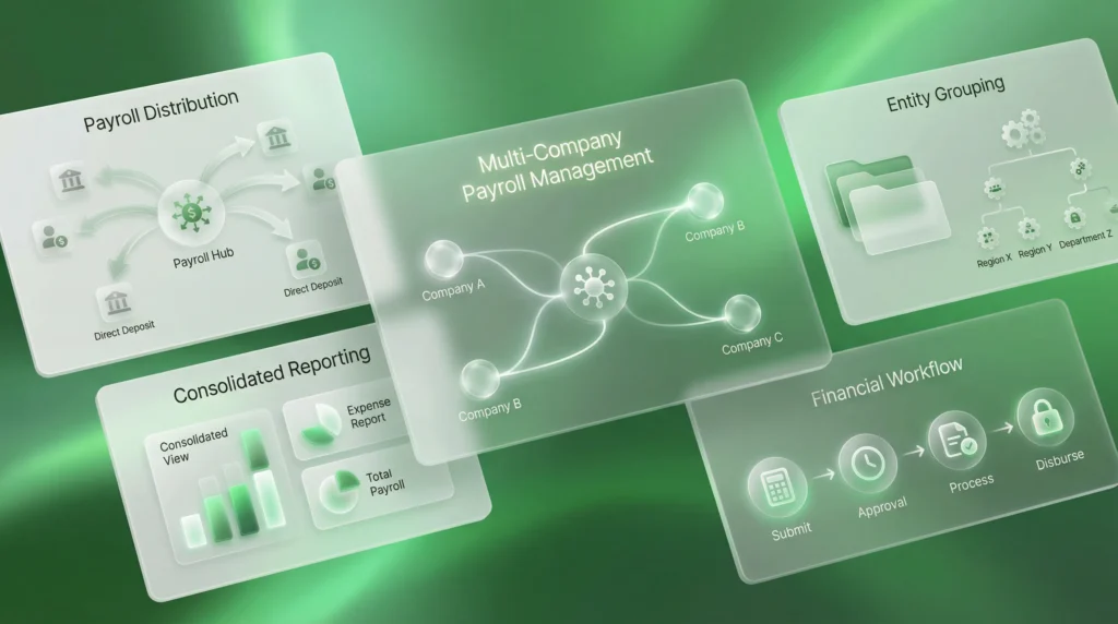 manage payroll for multiple companies