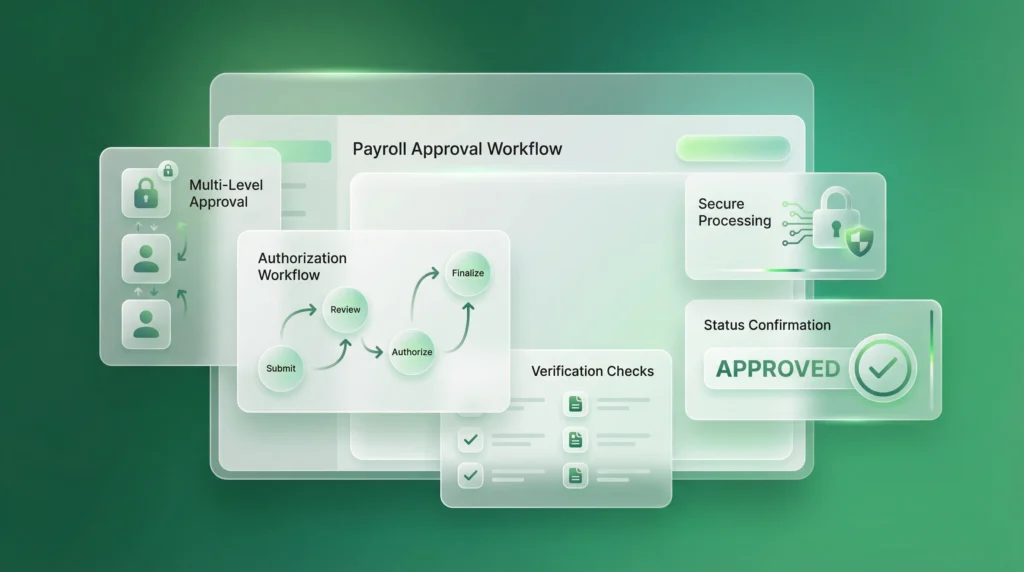 payroll approval workflow and management