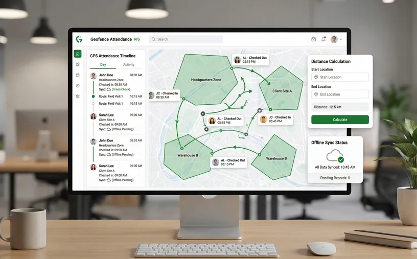 geofence attendance system qatar