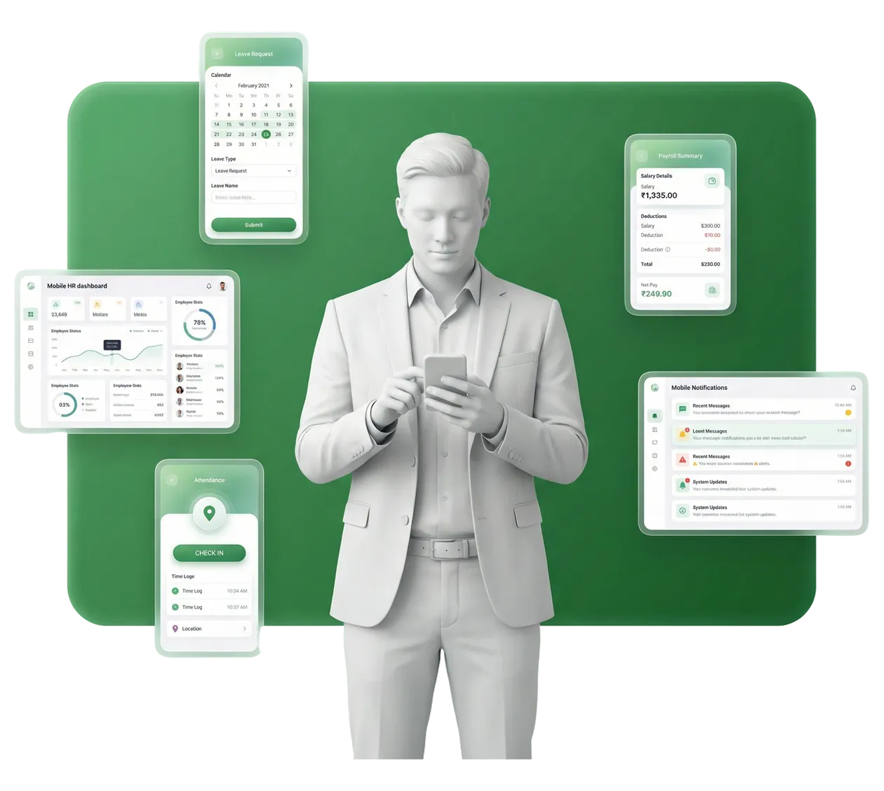 mobile hrms app qatar