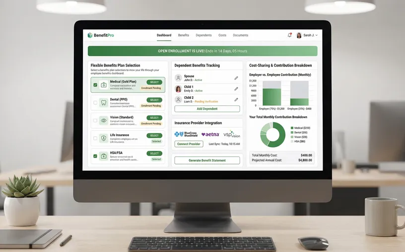 benefits management features